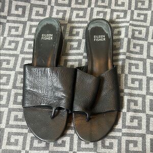 Eileen Fisher Black Kore Slide Sandal